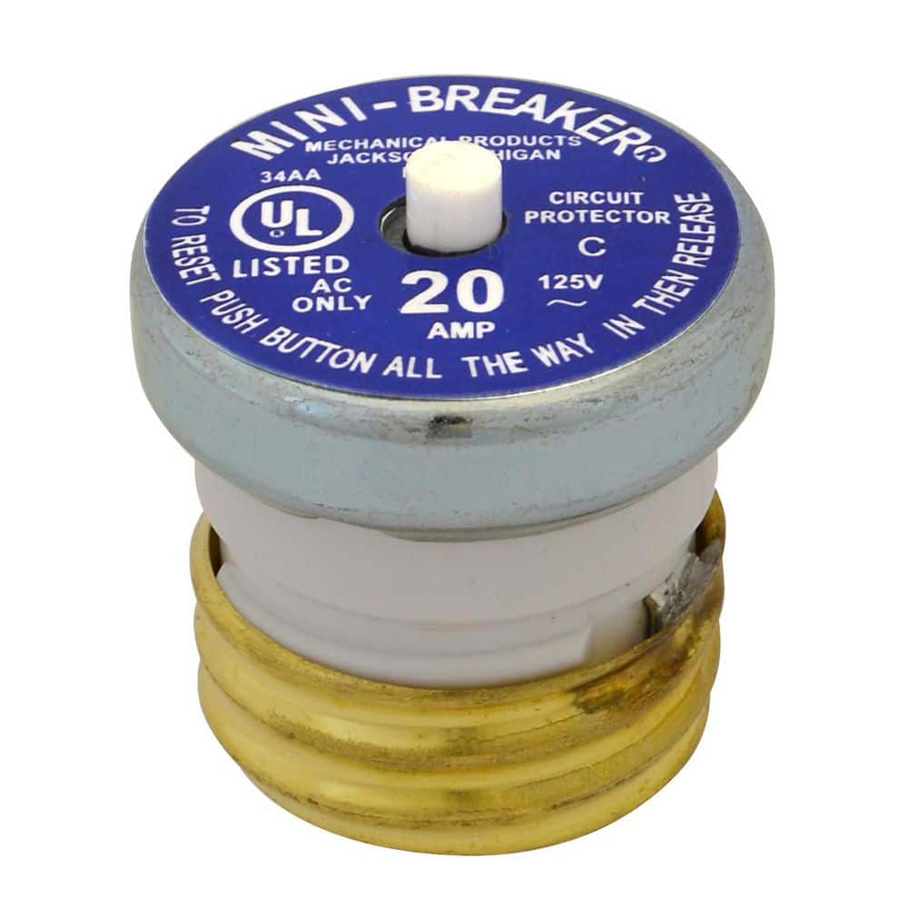 Cooper Bussmann 20 Amp Plug Type Circuit Breaker (2)