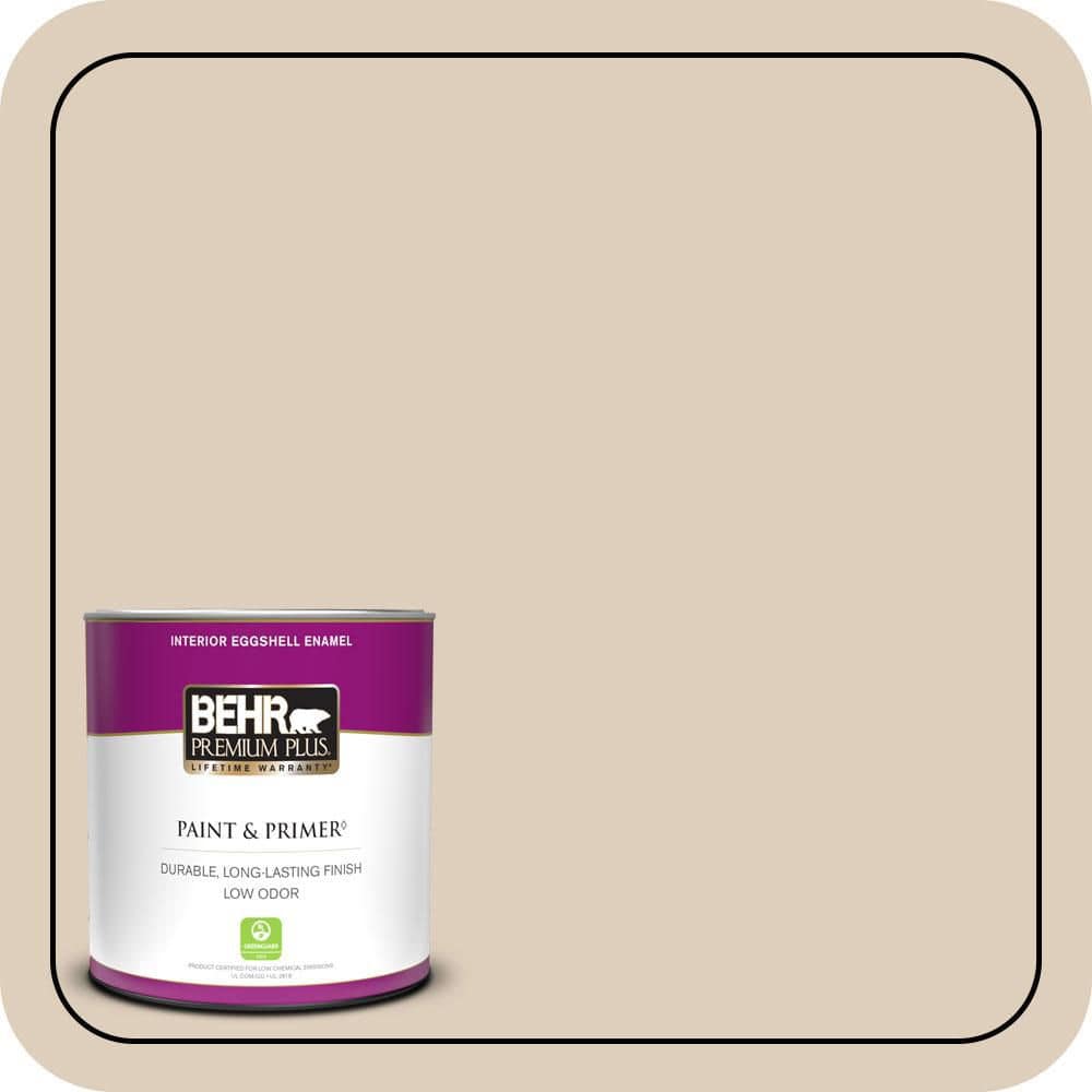 BEHR PREMIUM PLUS 1 qt. #MQ3-11 Dainty Lace Eggshell Enamel Low Odor Interior Paint & Primer