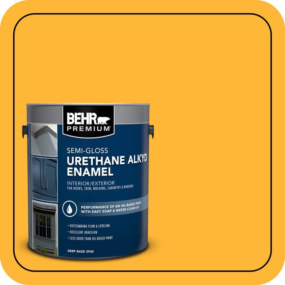 BEHR PREMIUM 1 gal. #P270-6 Soft Boiled Urethane Alkyd Semi-Gloss Enamel Interior/Exterior Paint (1)