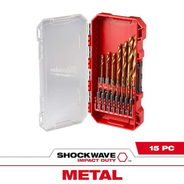 Milwaukee SHOCKWAVE Impact Duty Titanium Drill Bit Set (15-Piece) (2)