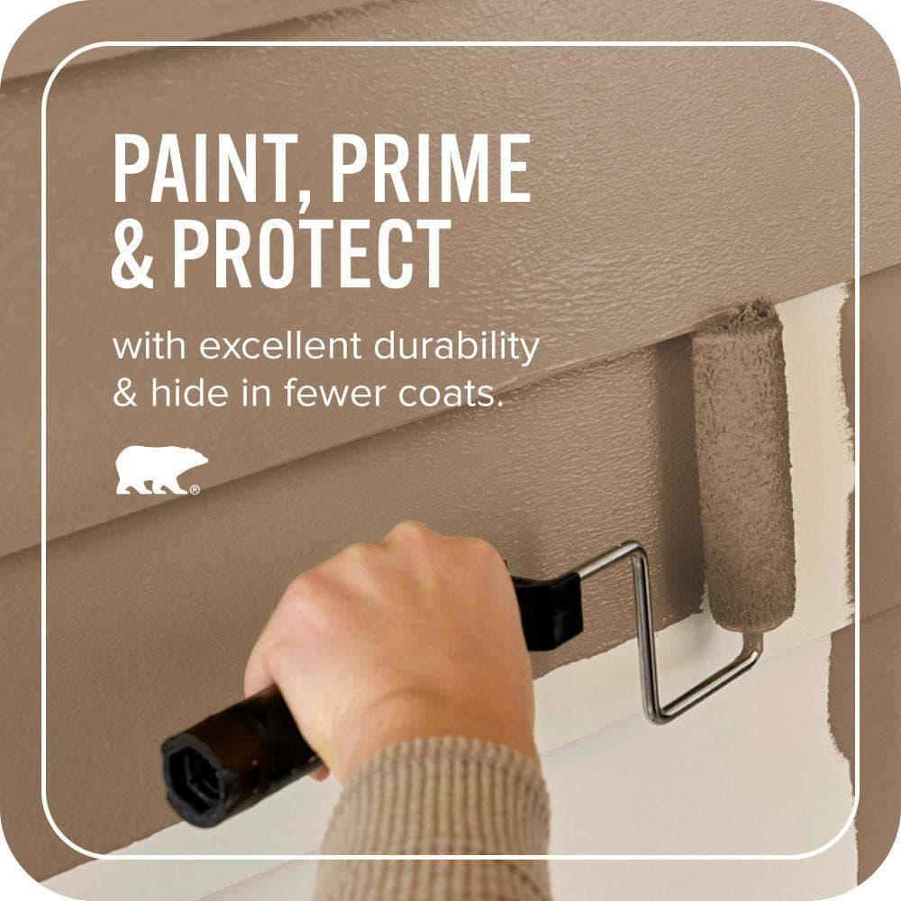 BEHR ULTRA 1 qt. #PMD-107 Shaved Chocolate Satin Enamel Exterior Paint & Primer (3)
