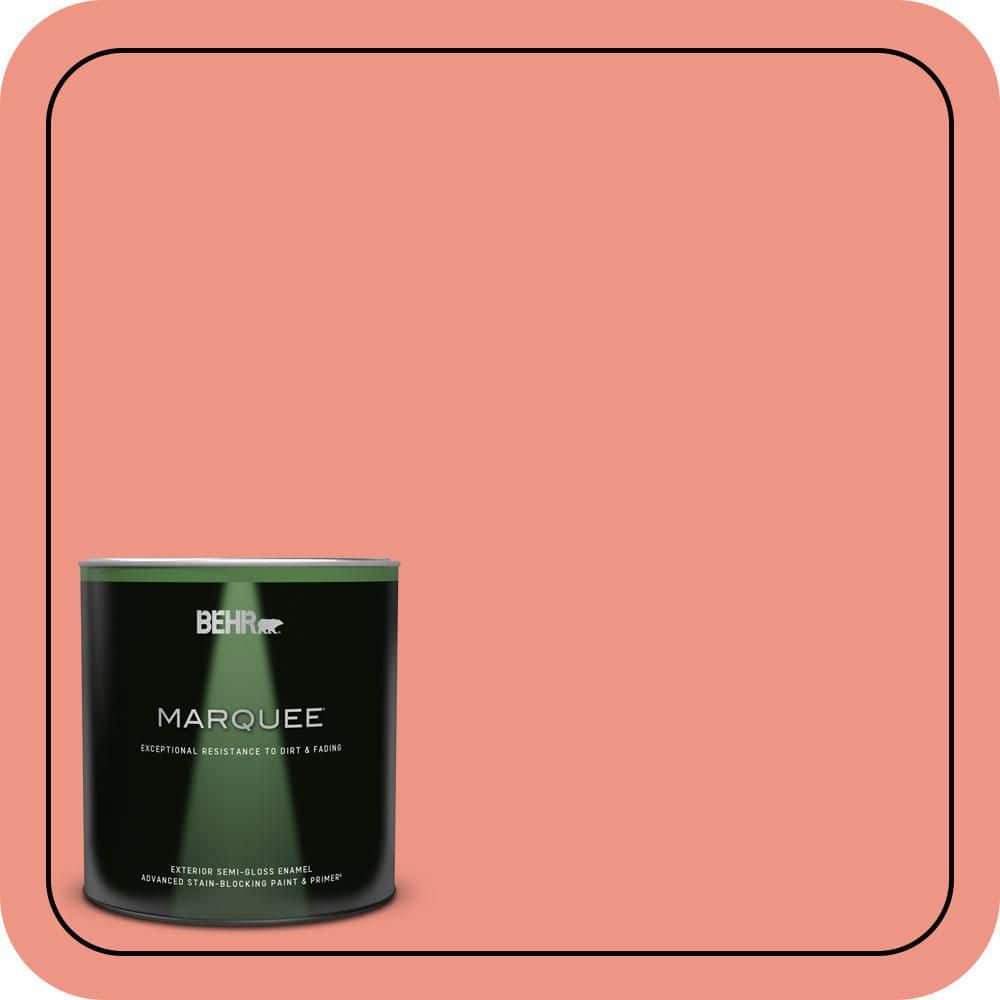 BEHR MARQUEE 1 qt. #P180-4 Guava Jelly Semi-Gloss Enamel Exterior Paint & Primer