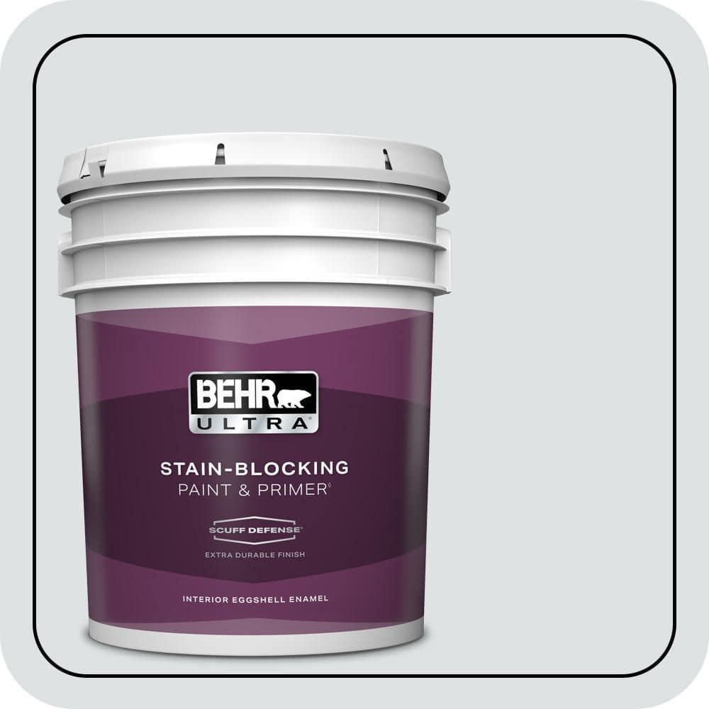 BEHR ULTRA 5 gal. #MQ3-27 Etched Glass Extra Durable Eggshell Enamel Interior Paint & Primer