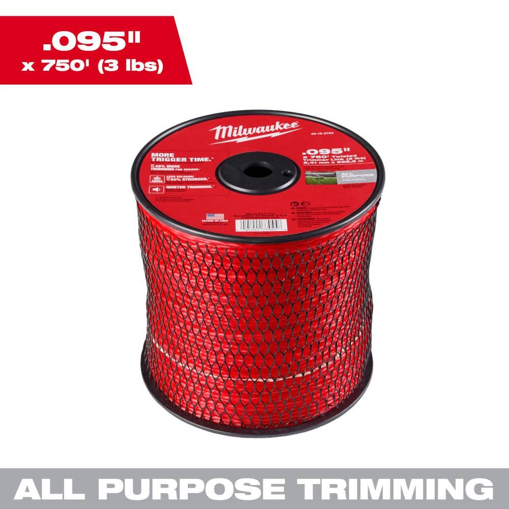 Milwaukee 0.095 in. x 750 ft. Trimmer Line Spool