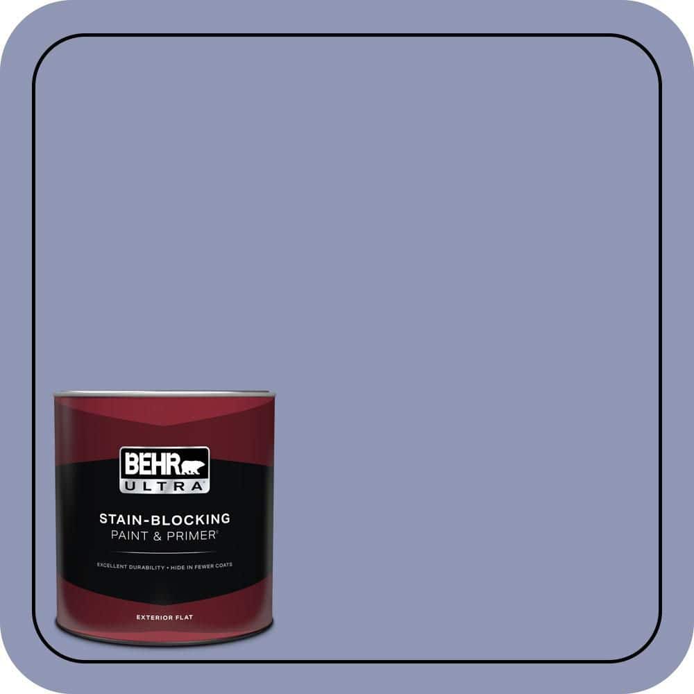 BEHR ULTRA 1 qt. #S540-4 Vintage Ribbon Flat Exterior Paint & Primer