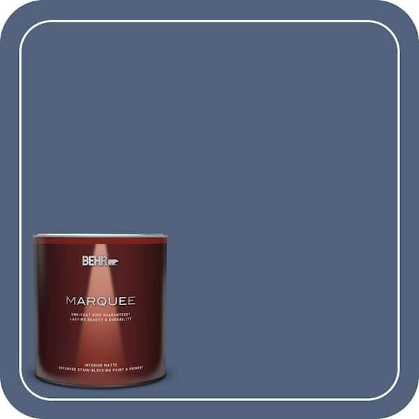 BEHR MARQUEE 1 qt. #590F-6 Mesmerize Matte Interior Paint & Primer (2)