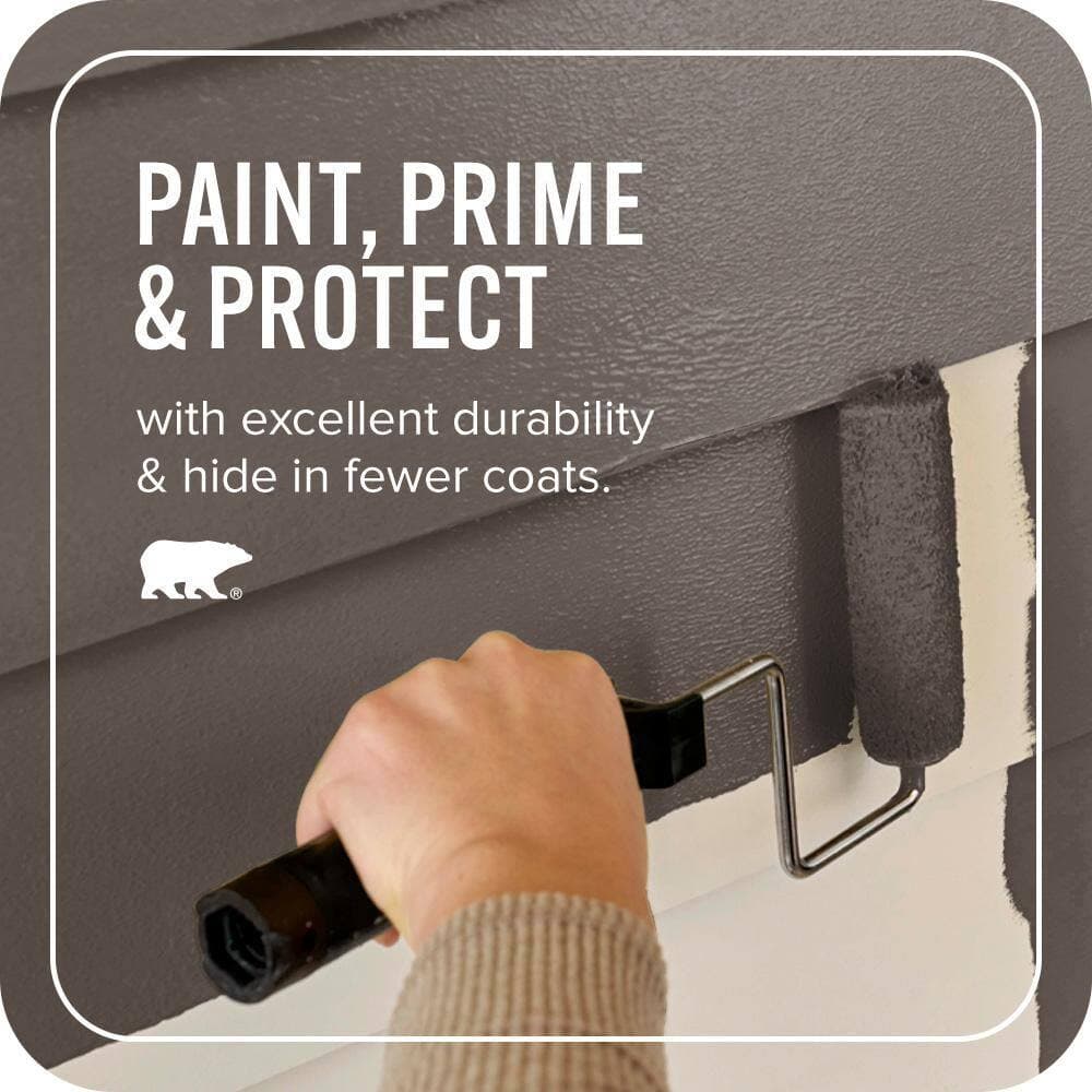 BEHR ULTRA 1 qt. #PPU5-19 Dark Truffle Satin Enamel Exterior Paint & Primer (3)