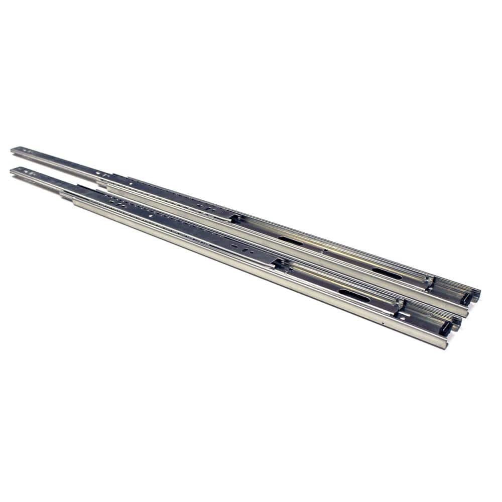 Unbranded 22 in. Side Mount Full Extension Ball Bearing Drawer Slide with Installation Screws 1-Pair (2 Pieces) (3)