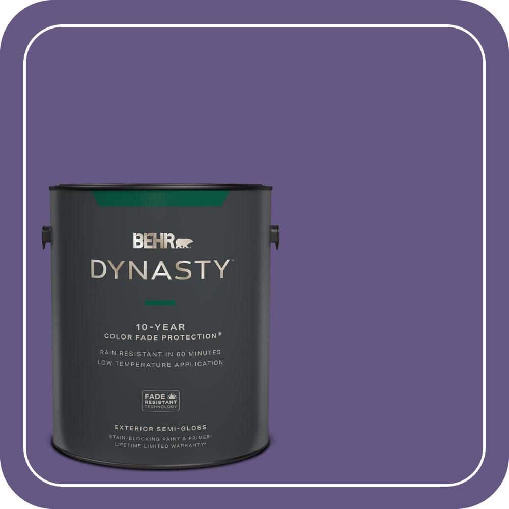 BEHR DYNASTY 1 gal. #640B-7 Berry Jam Semi-Gloss Exterior Stain-Blocking Paint & Primer