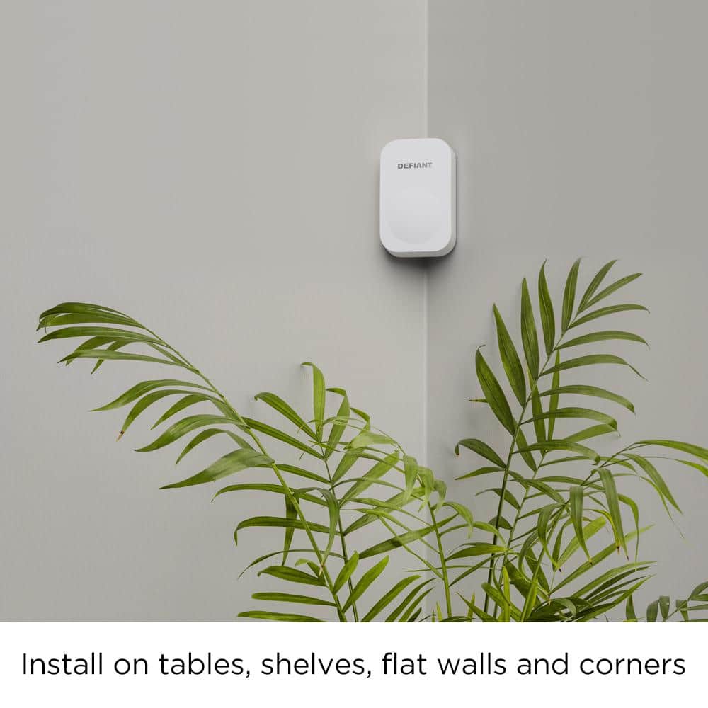 Defiant Smart Home Security Wireless (Battery) Motion Sensor Alarm Add-On Accessory White, Powered by Hubspace (1-Pack) (3)