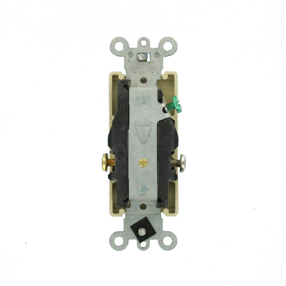 Leviton Decora Plus 15 Amp 125 V Single Outlet/Receptacle, Ivory (1-Pack) 16241-I (3)