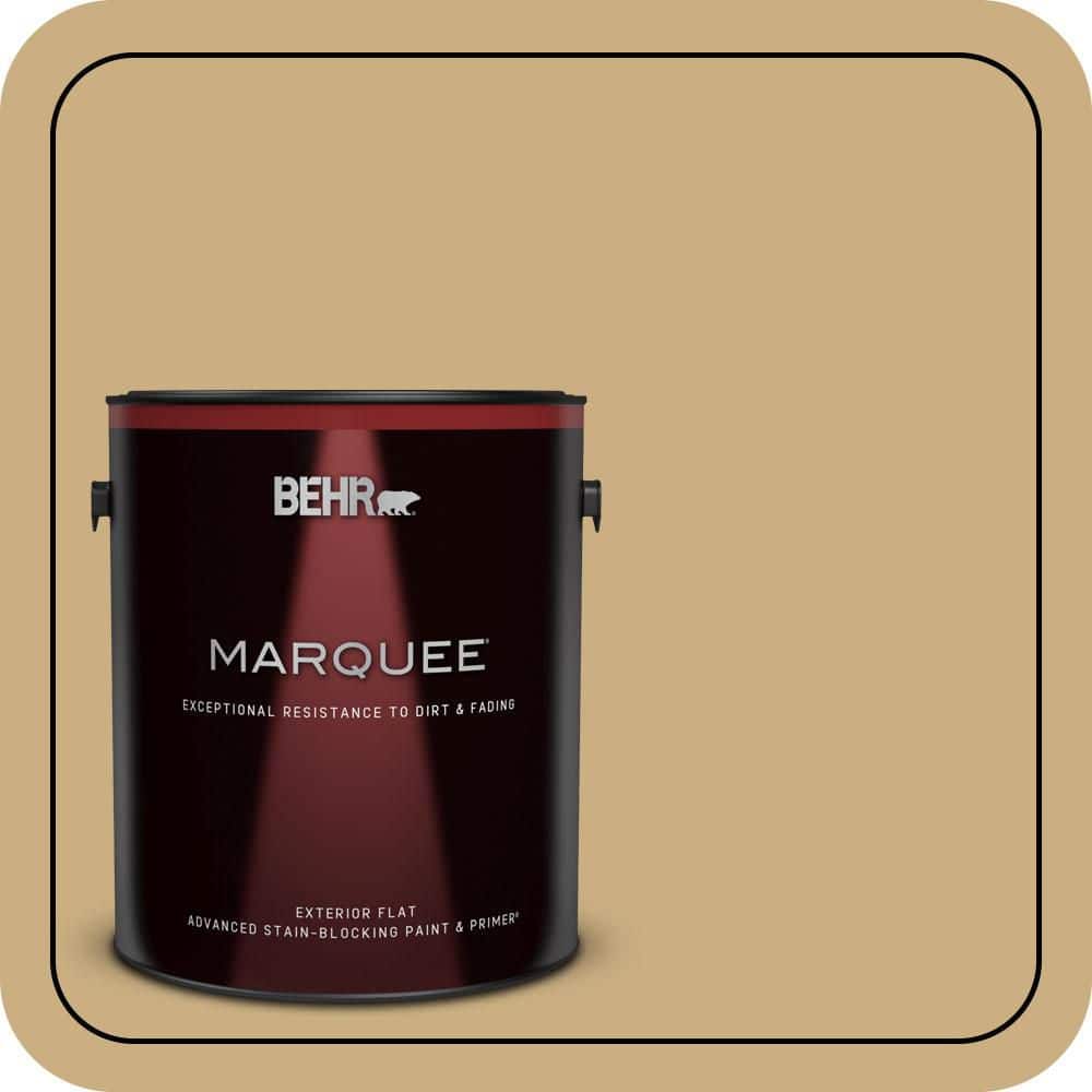 BEHR MARQUEE 1 gal. #S310-4 Perennial Gold Flat Exterior Paint & Primer (1)