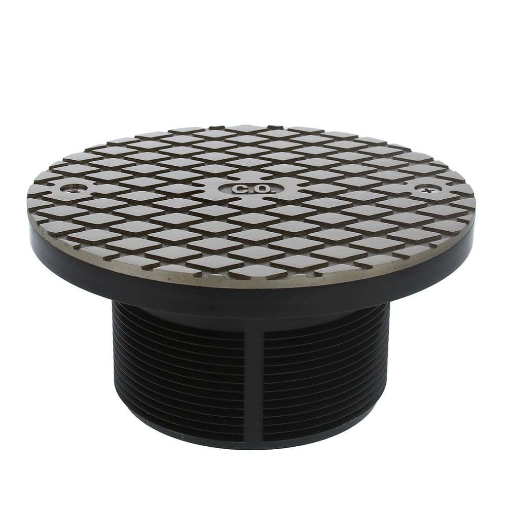 JONES STEPHENS Circular 3.5 in. H x  7.7 in. D Nickel Bronze PVC Decorative Drain Cover