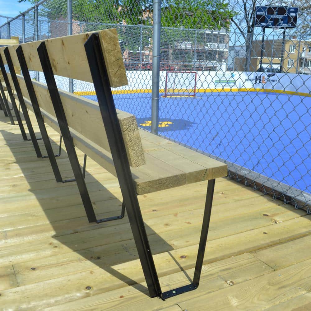Pylex Black Steel Bench Bracket (2)
