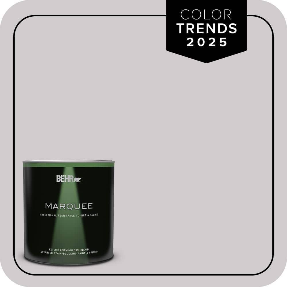 BEHR MARQUEE 1 qt. #MQ3-28 Rock Crystal Semi-Gloss Enamel Exterior Paint & Primer
