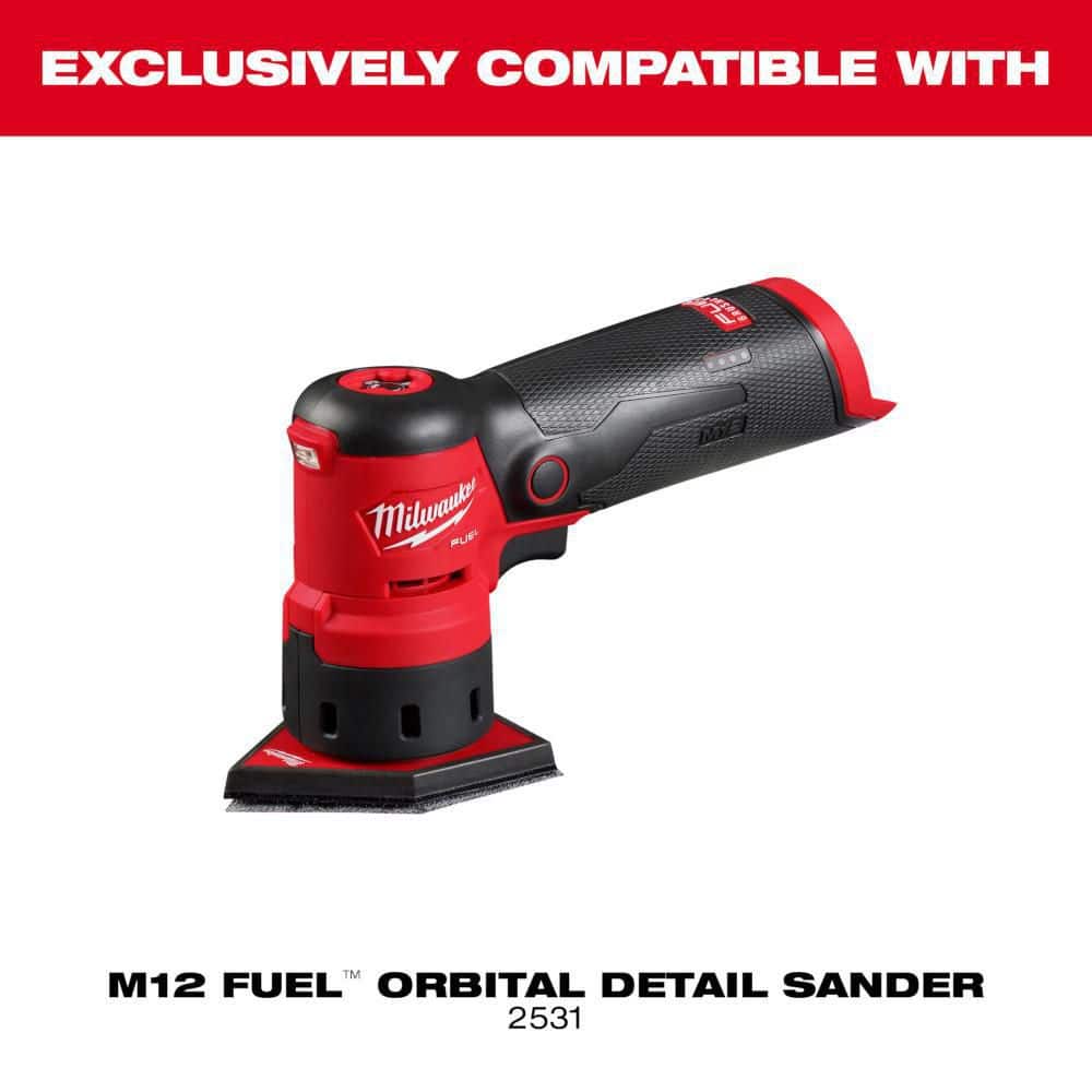 Milwaukee . 400-Grit Mesh Sanding Sheets for M FUEL Orbital Detail Sander (3)