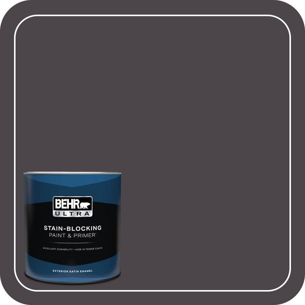 BEHR ULTRA 1 qt. #N550-7 Catwalk Satin Enamel Exterior Paint & Primer