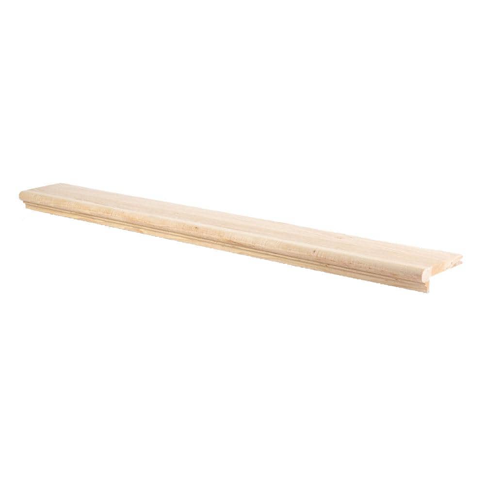Stairtek Retread 0.75 in. x 5.25 in. x 96 in. Unfinished Hickory Wood Stair Landing Tread