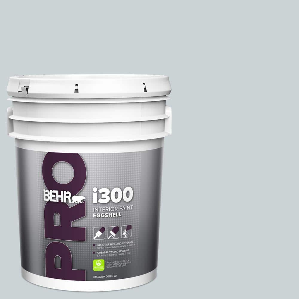 BEHR PRO 5 gal. #N490-1 Absolute Zero Eggshell Interior Paint
