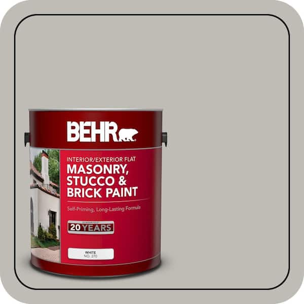 BEHR 1 gal. #MS-80 Granite Flat Interior/Exterior Masonry, Stucco and Brick Paint (2)