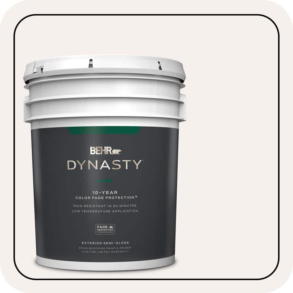 BEHR DYNASTY 5 gal. #W-B-610 Soft Breeze Semi-Gloss Exterior Stain-Blocking Paint & Primer