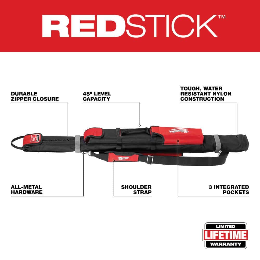 Milwaukee 48 in. Magnetic I-Beam Level with 48 in. Soft Side Level Tool Bag (2-Piece) (3)