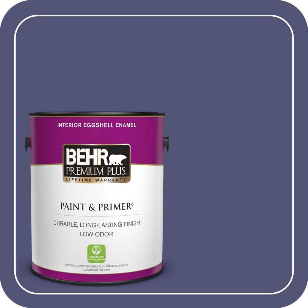 BEHR PREMIUM PLUS 1 gal. #630D-7 Deep Orchid Eggshell Enamel Low Odor Interior Paint & Primer
