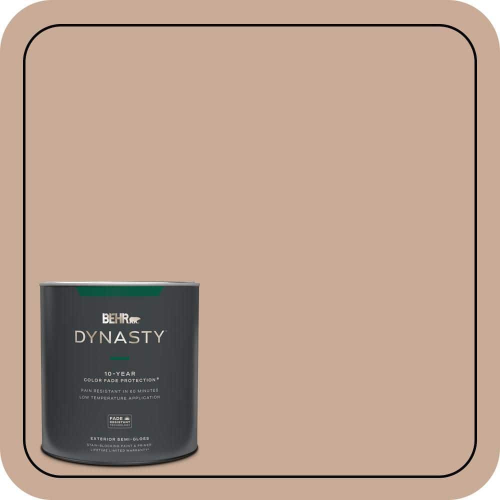 BEHR DYNASTY 1 qt. #S220-3 Sanderling Semi-Gloss Enamel Exterior Stain-Blocking Paint & Primer