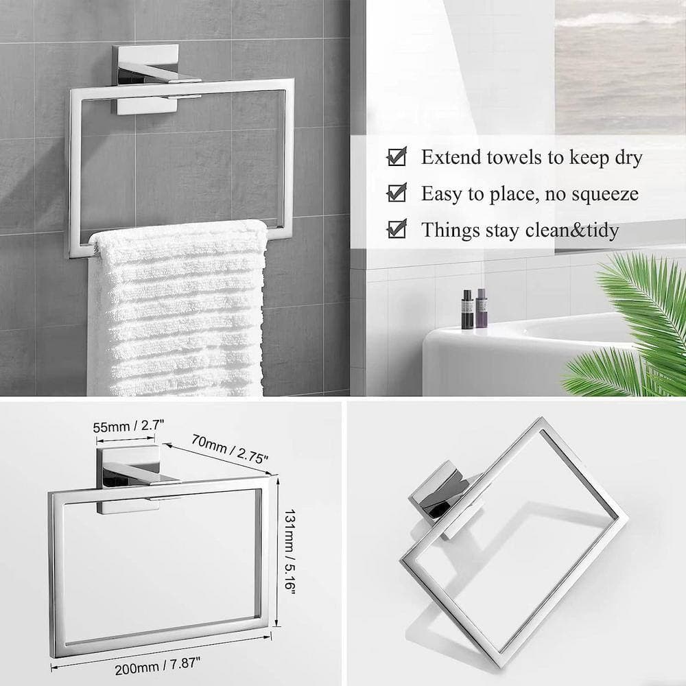 Dyiom Wall Mounted, Towel Bar 5-Piece (3)