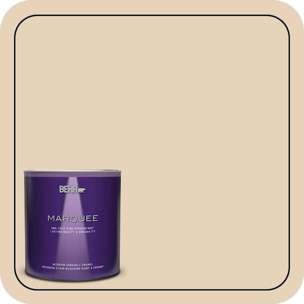 BEHR PREMIUM PLUS #ECC-53-1 Mown Hay Flat Interior/Exterior Paint & Primer Color Sample (3)