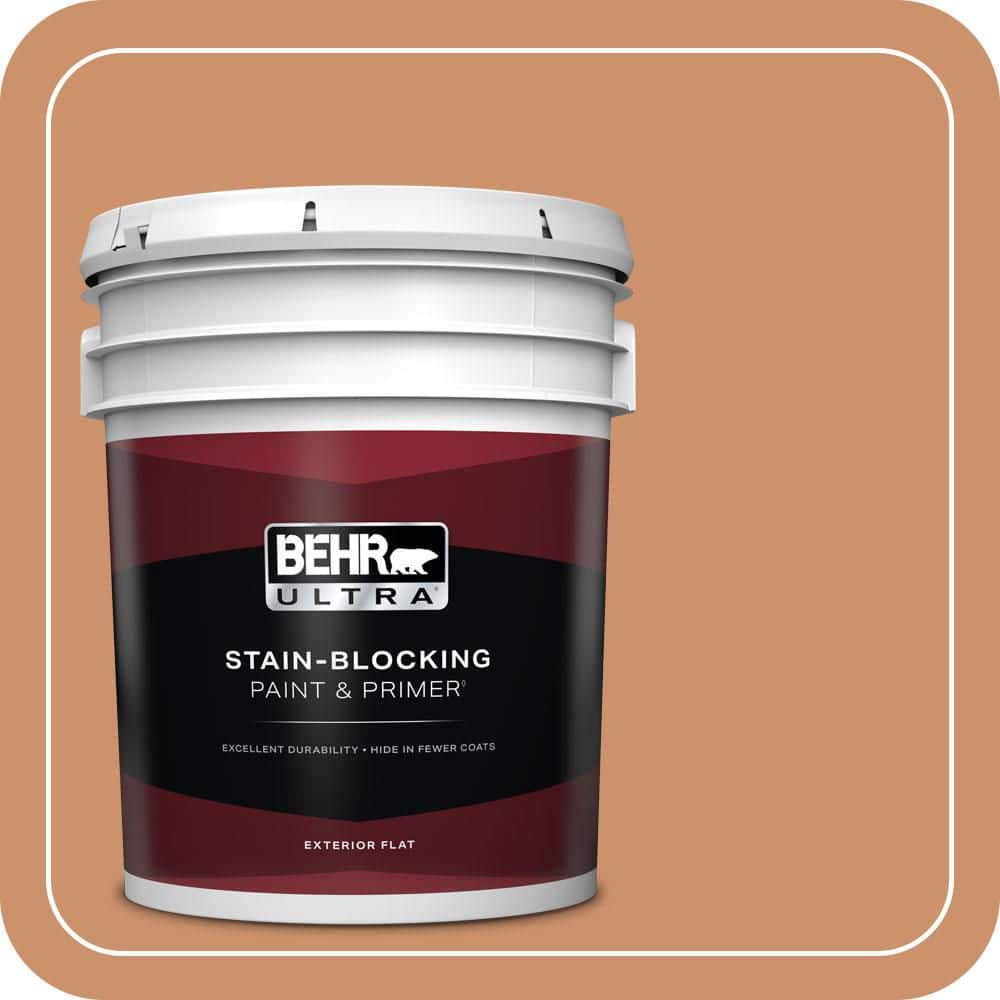 BEHR ULTRA 5 gal. #MQ4-37 Ferrous Flat Exterior Paint & Primer