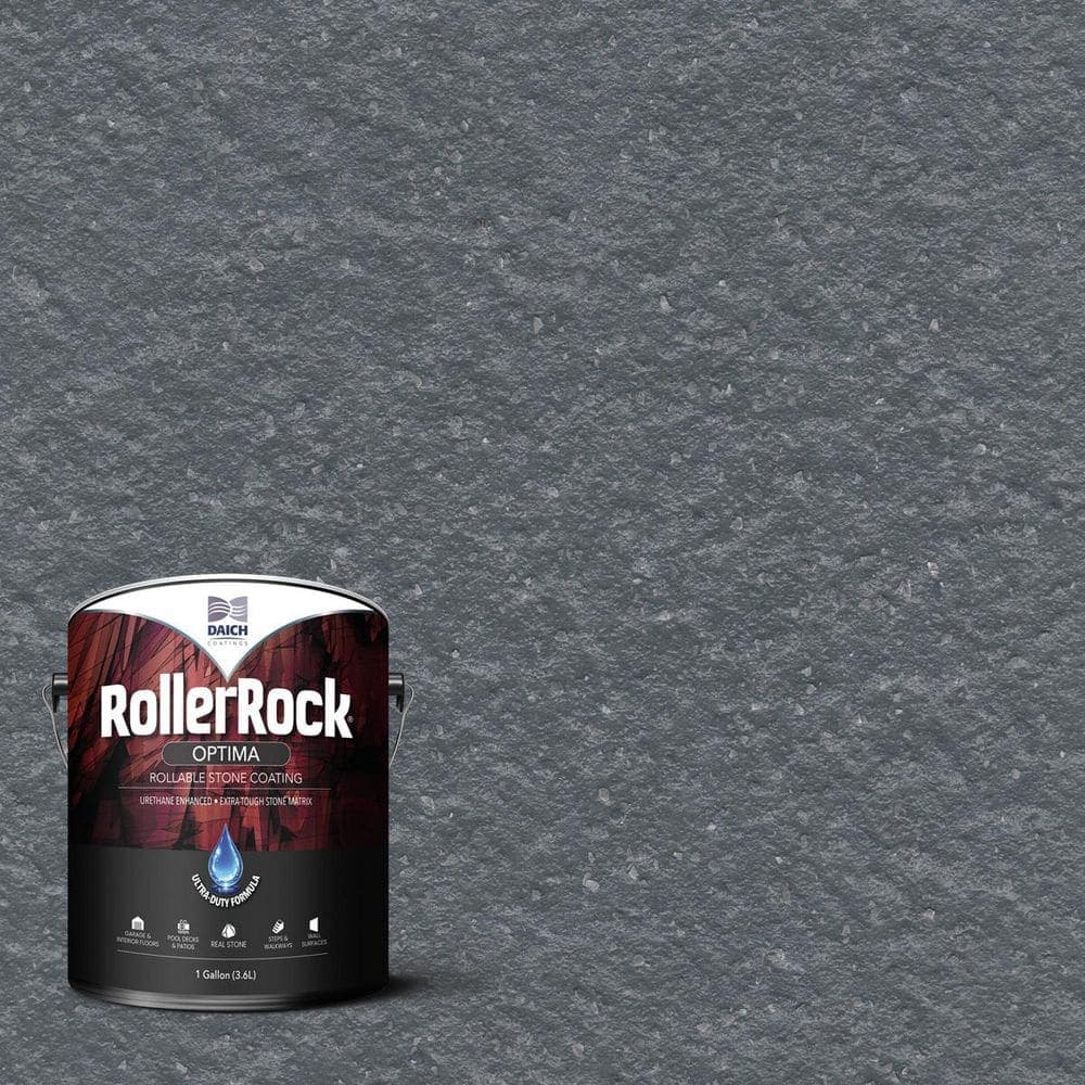 DAICH Roller rock OPTIMA 1 Gal. Magma Stone Satin Self-Priming Concrete Interior/Exterior Porch & Floor Paint (1)