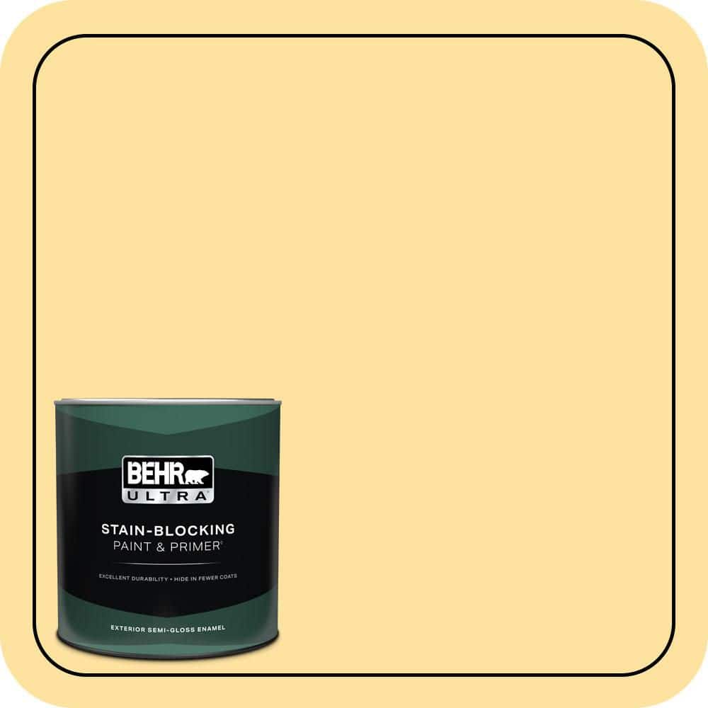 BEHR ULTRA 1 qt. #P280-3 Polka Dot Skirt Semi-Gloss Enamel Exterior Paint & Primer