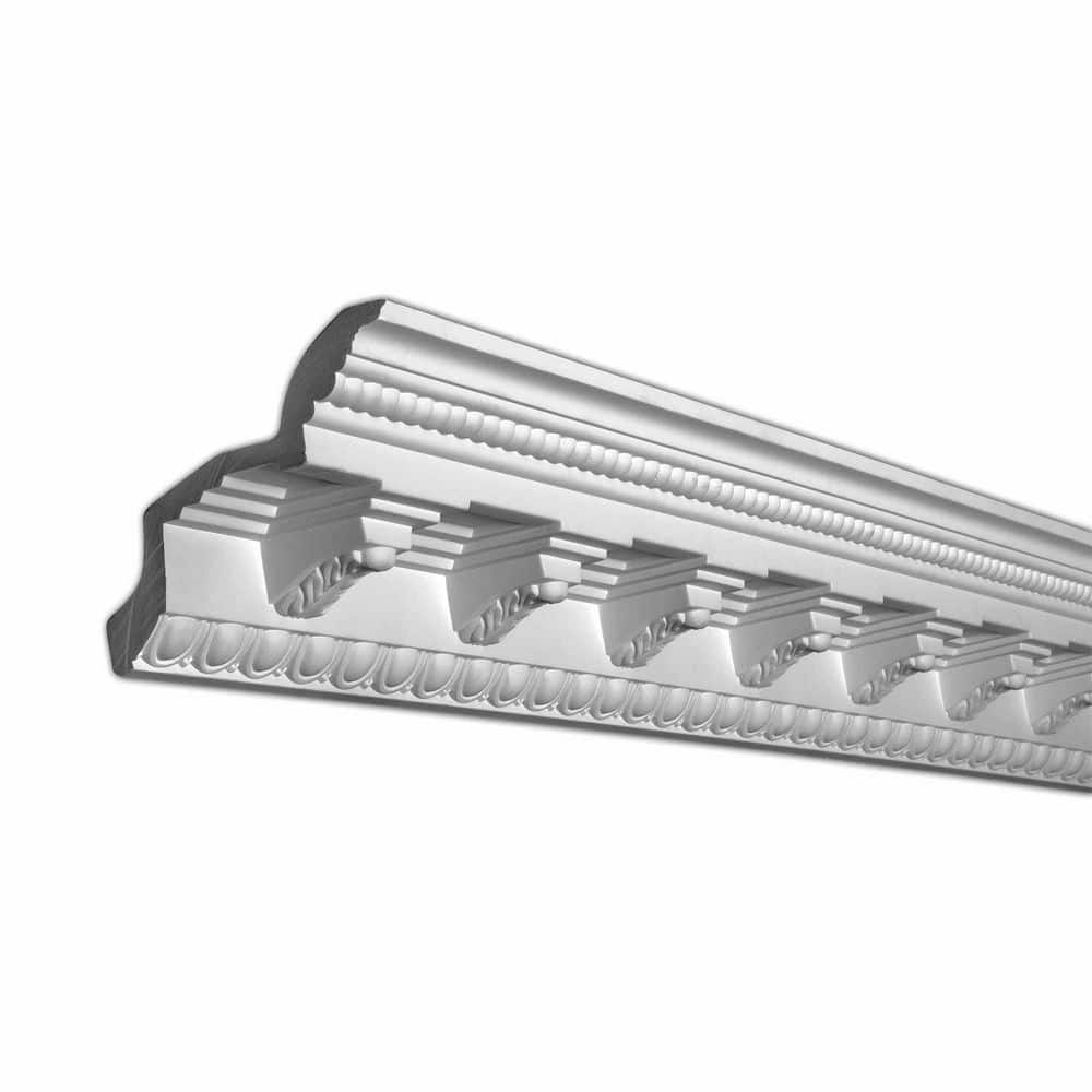American Pro Decor 5-7/8 in. x 4-15/16 in. x 94-1/2 in. Decorative Polyurethane Crown Moulding Pro Pack 15-1/2 LF (2-Pack) (1)