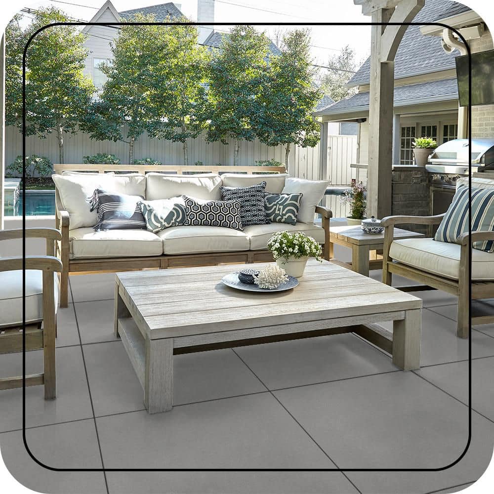 BEHR PREMIUM 5 gal. #PFC-68 Silver Gray Textured Low-Lustre Enamel Interior/Exterior Porch and Patio Anti-Slip Floor Paint (3)