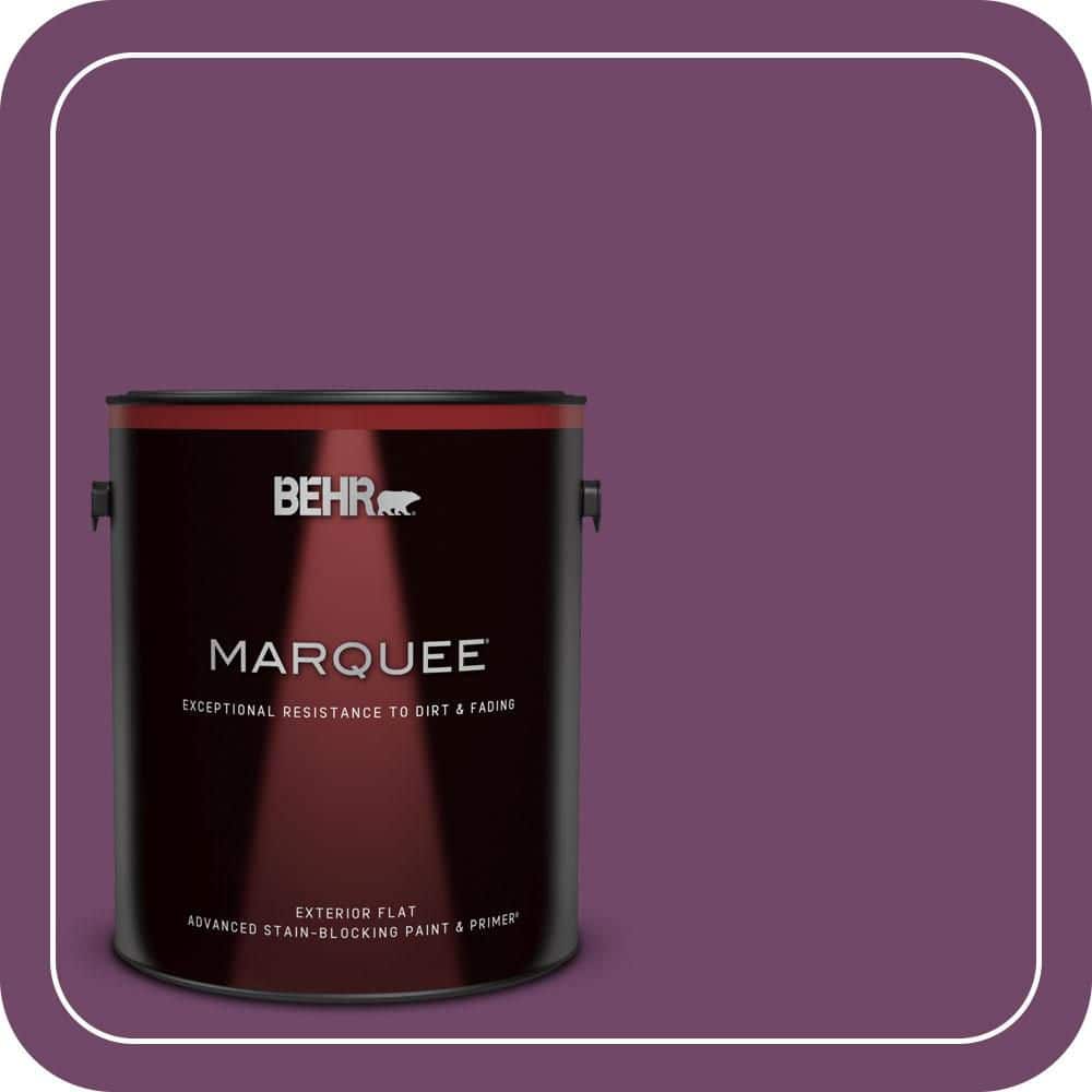 BEHR MARQUEE 1 gal. #S-G-680 Raspberry Mousse Flat Exterior Paint & Primer (1)