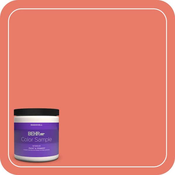 BEHR PREMIUM PLUS 8 oz. #P180-5 Watermelon Slice Eggshell Enamel Interior Paint & Primer Color Sample (2)