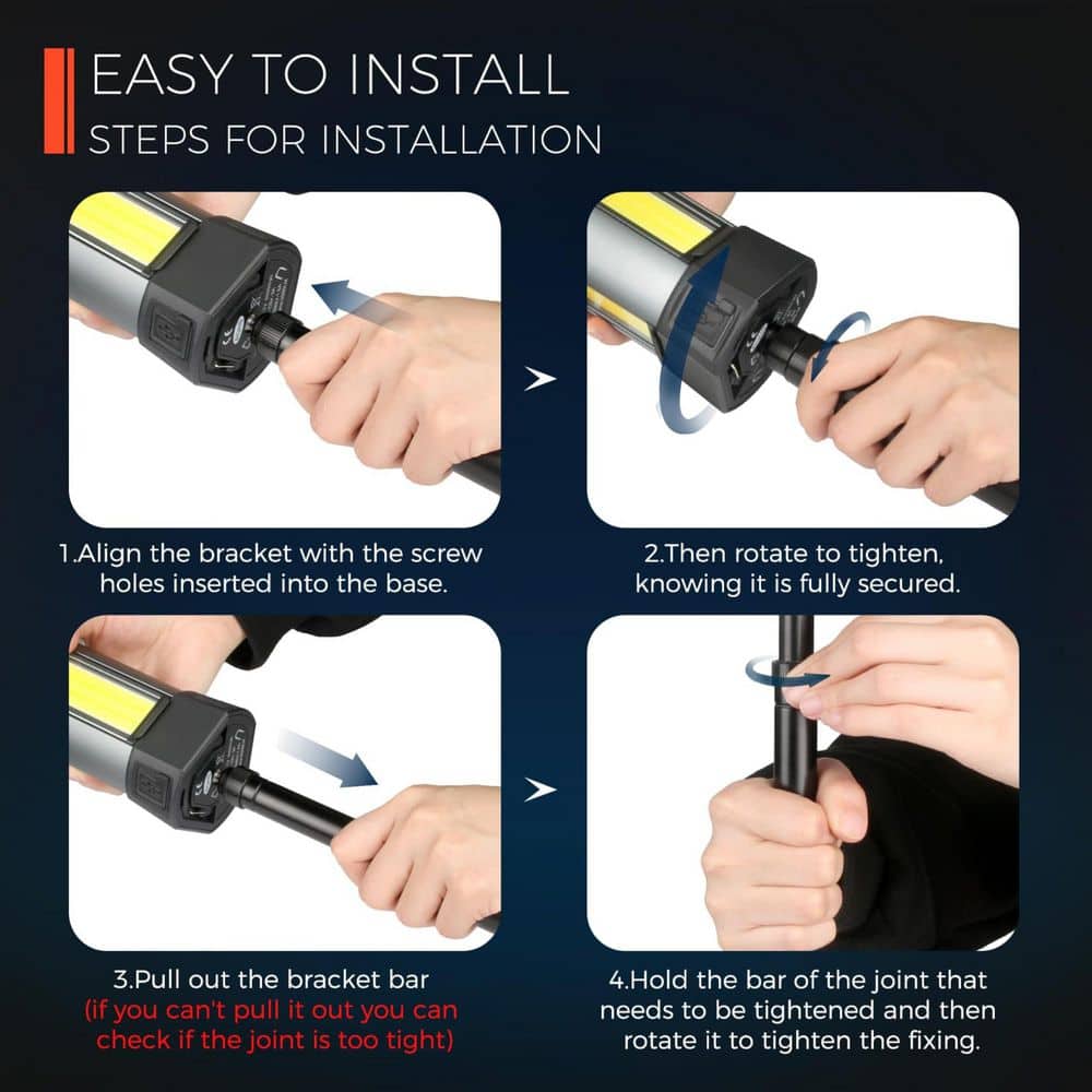 BeamBox 20-Volt 2000 Lumen LED Tripod Work Light Adjustable Dimmable Cordless (2)