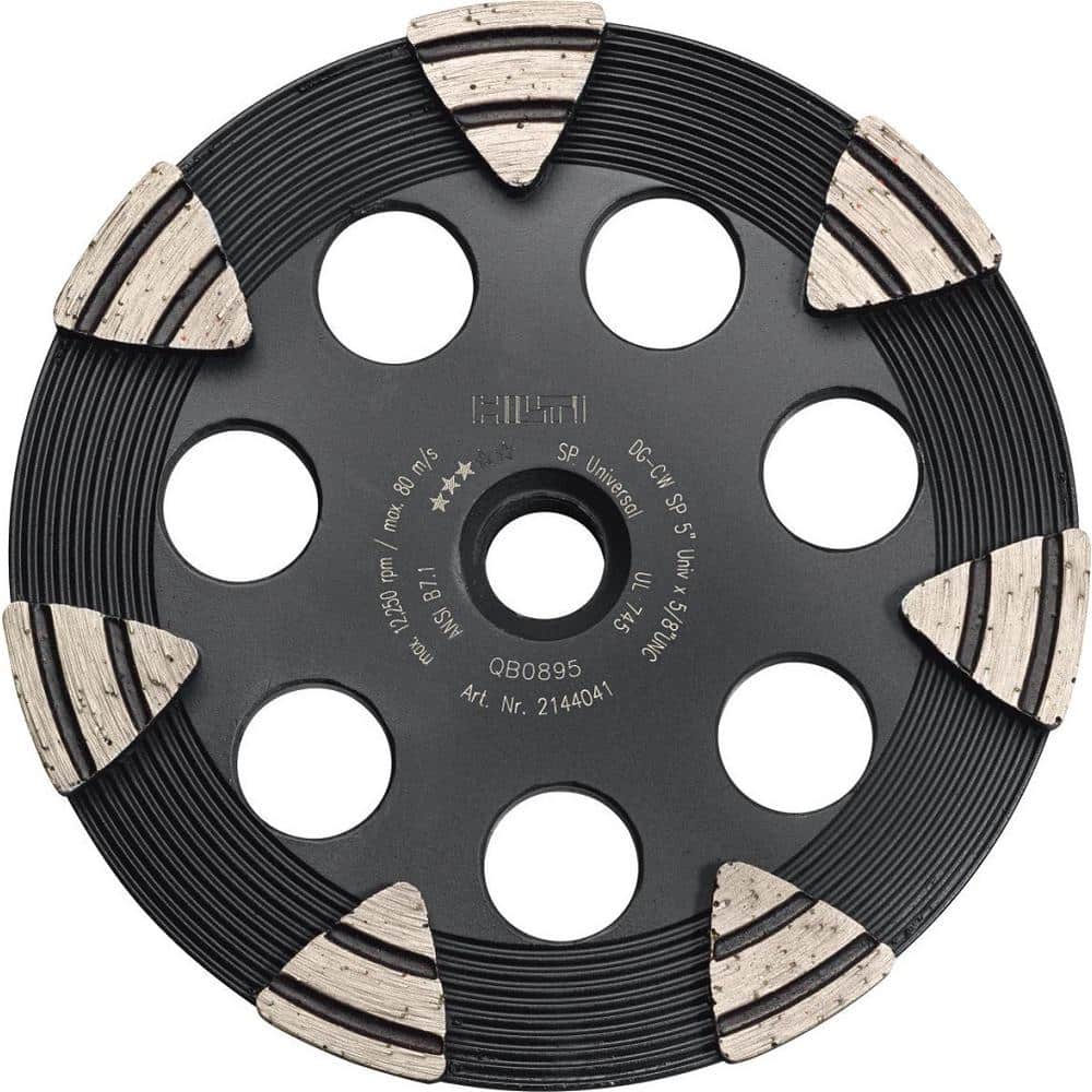 Hilti 5 in. x 5/8-11 in. Threaded Arbor SP Diamond Cup Wheel for Angle Grinders (1)