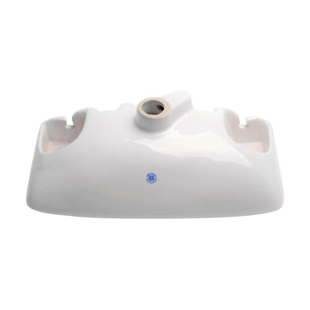 RENOVATORS SUPPLY MANUFACTURING Edgewood 20 in. Wall Mounted Bathroom Sink in White with Overflow (3)