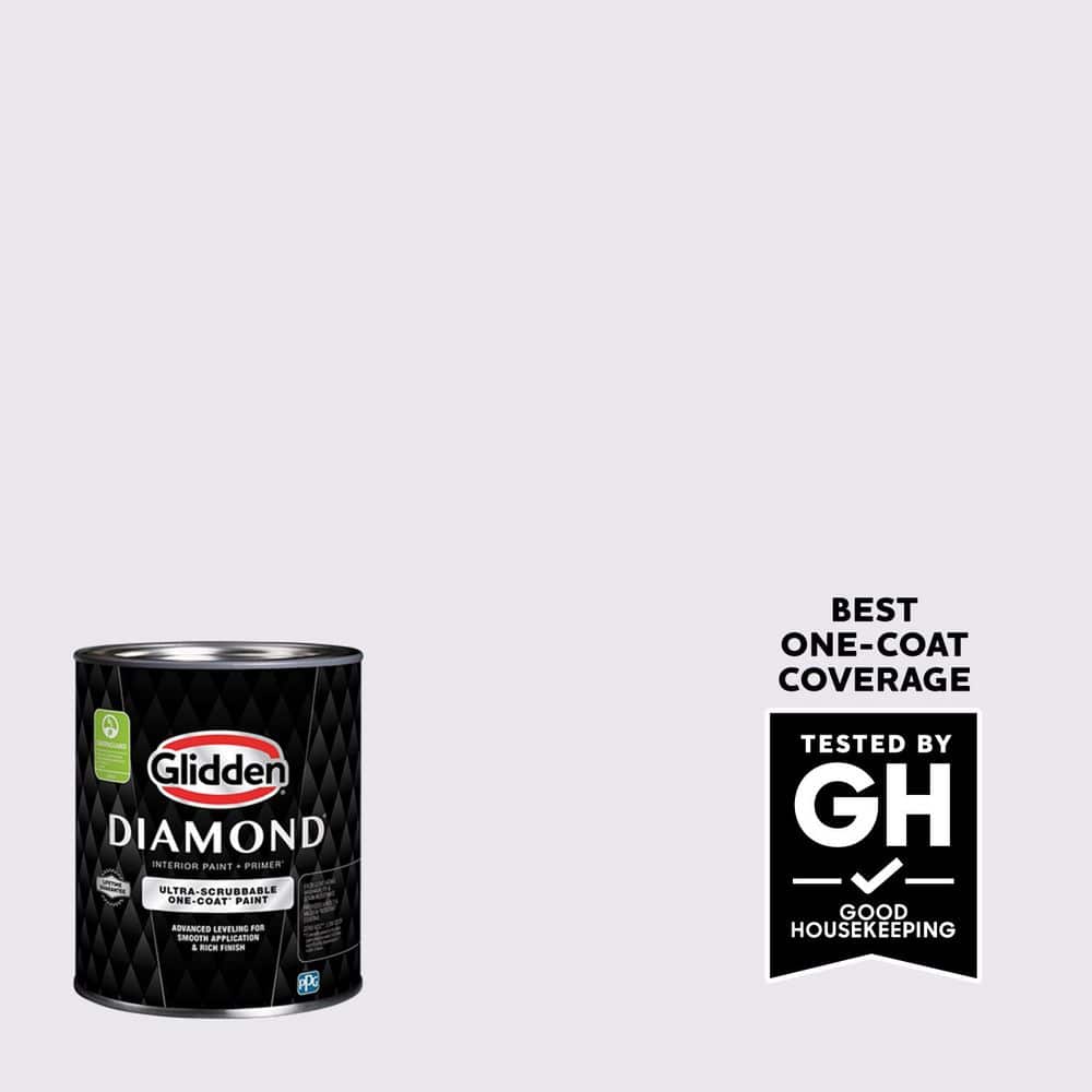 Glidden Diamond 1 qt. Winter Morn PPG1172-2 Satin Interior Paint with Primer (1)
