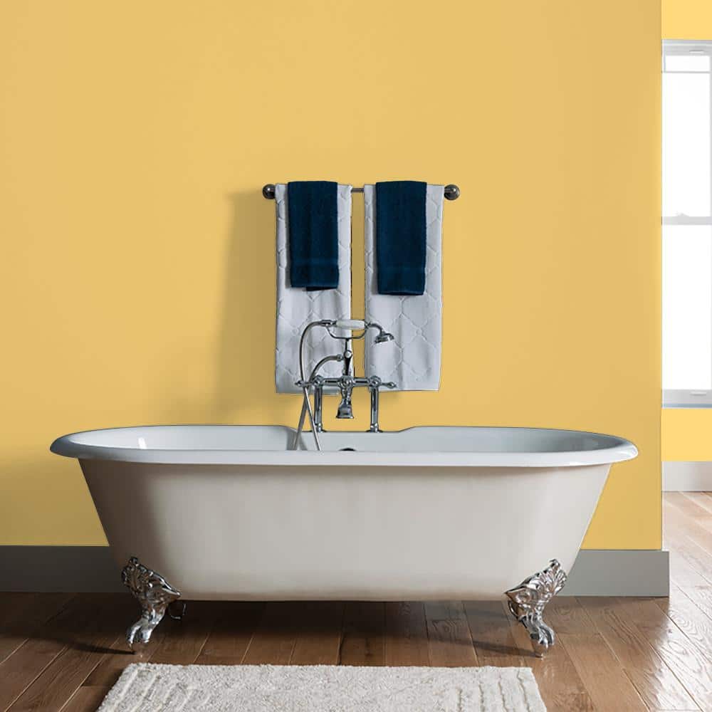 Glidden 8 oz. PPG1106-4 Turner's Yellow Satin Interior Paint Sample (3)