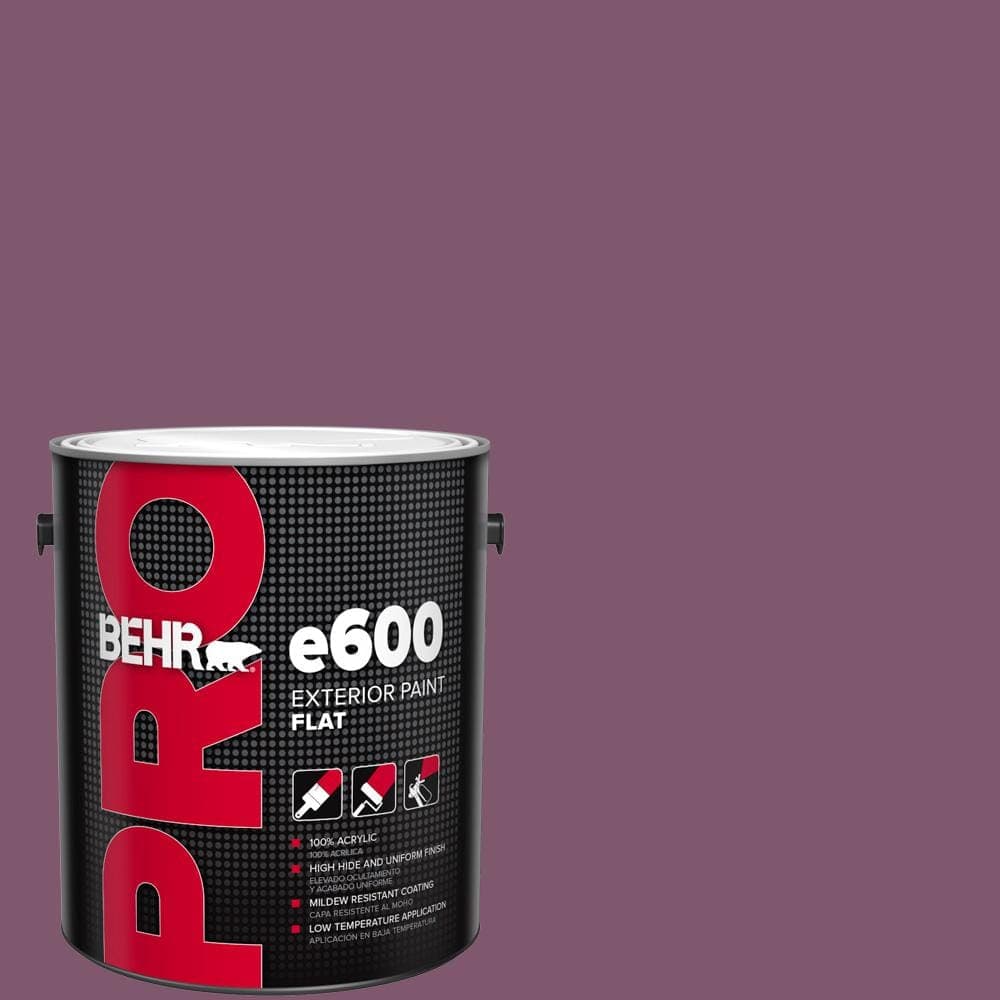 BEHR PRO 1 gal. #M110-7 Euphoric Magenta Flat Exterior Paint