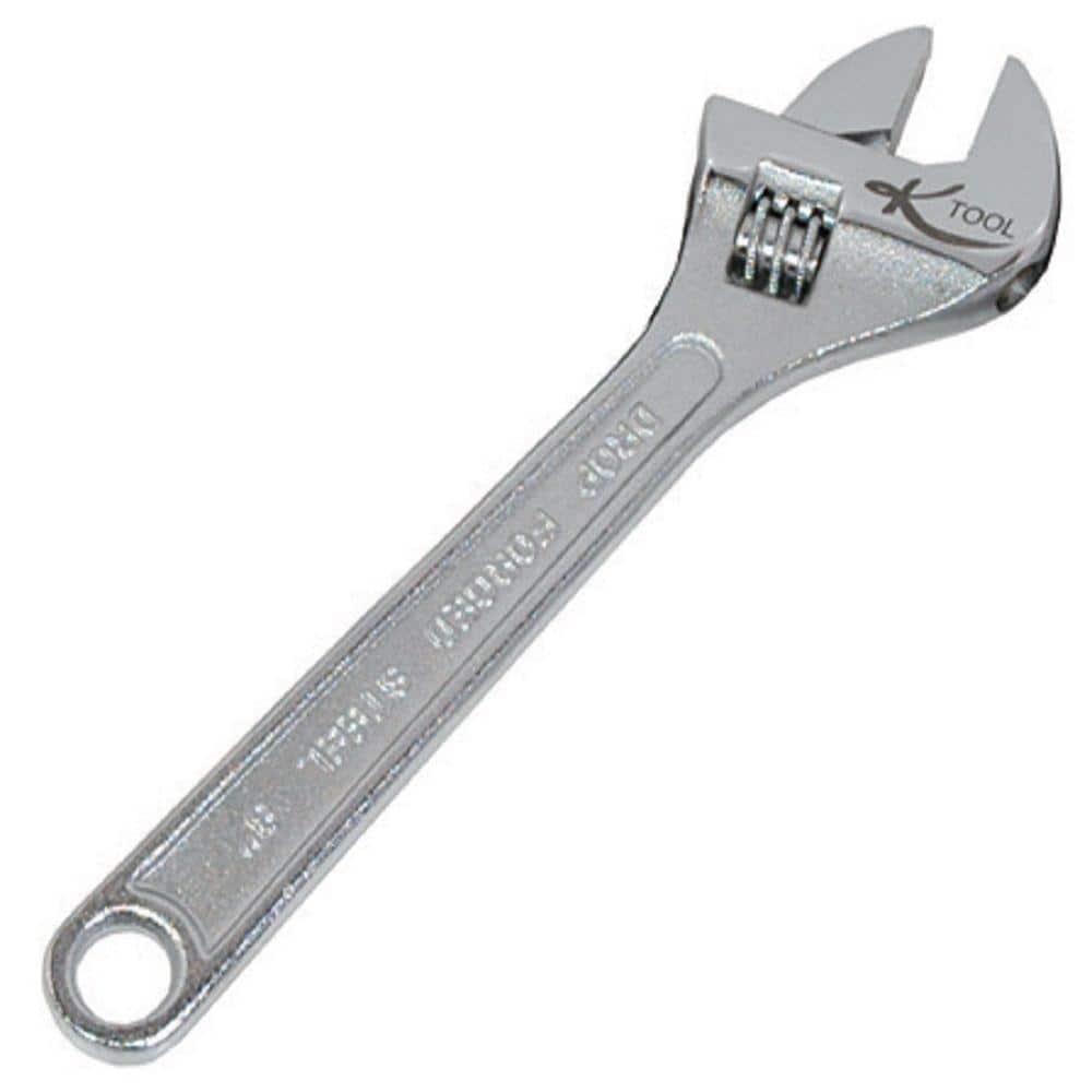 K Tool International 8 in. Adjustable Wrench