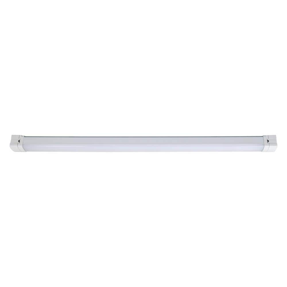 LEDVANCE 4 ft. Vapor Tight Integrated LED Gray Wraparound Light with Dual Selectable CCT and Lumen (3)