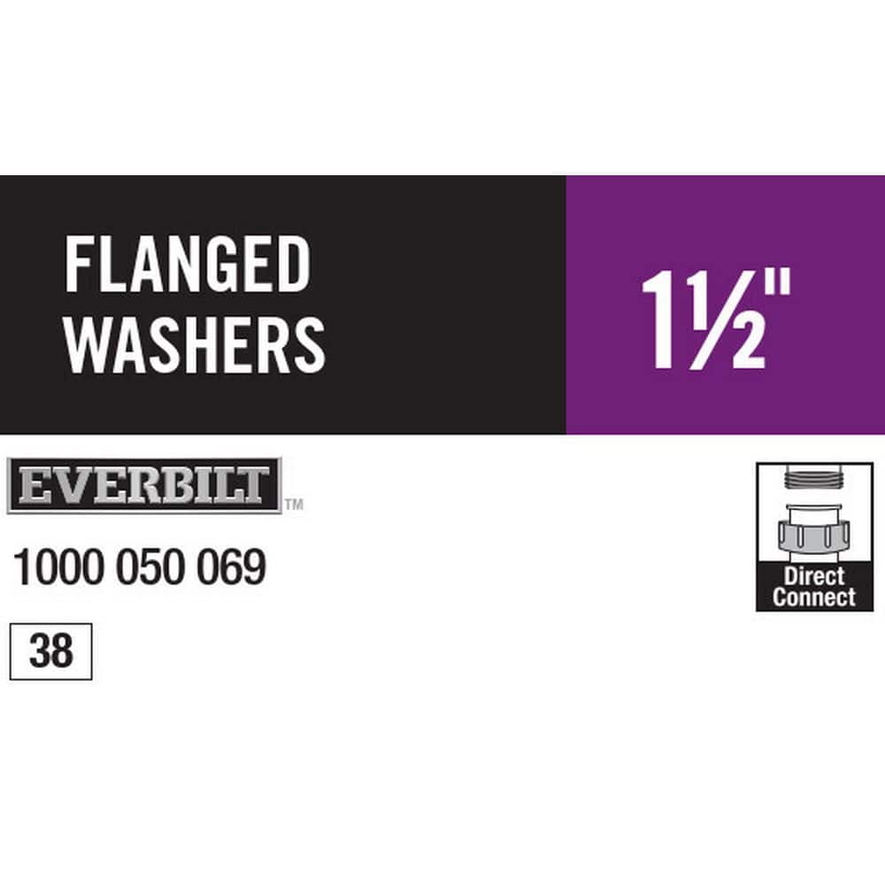 Everbilt 1-1/2 in. P-Trap Flanged Washer Rubber (4)