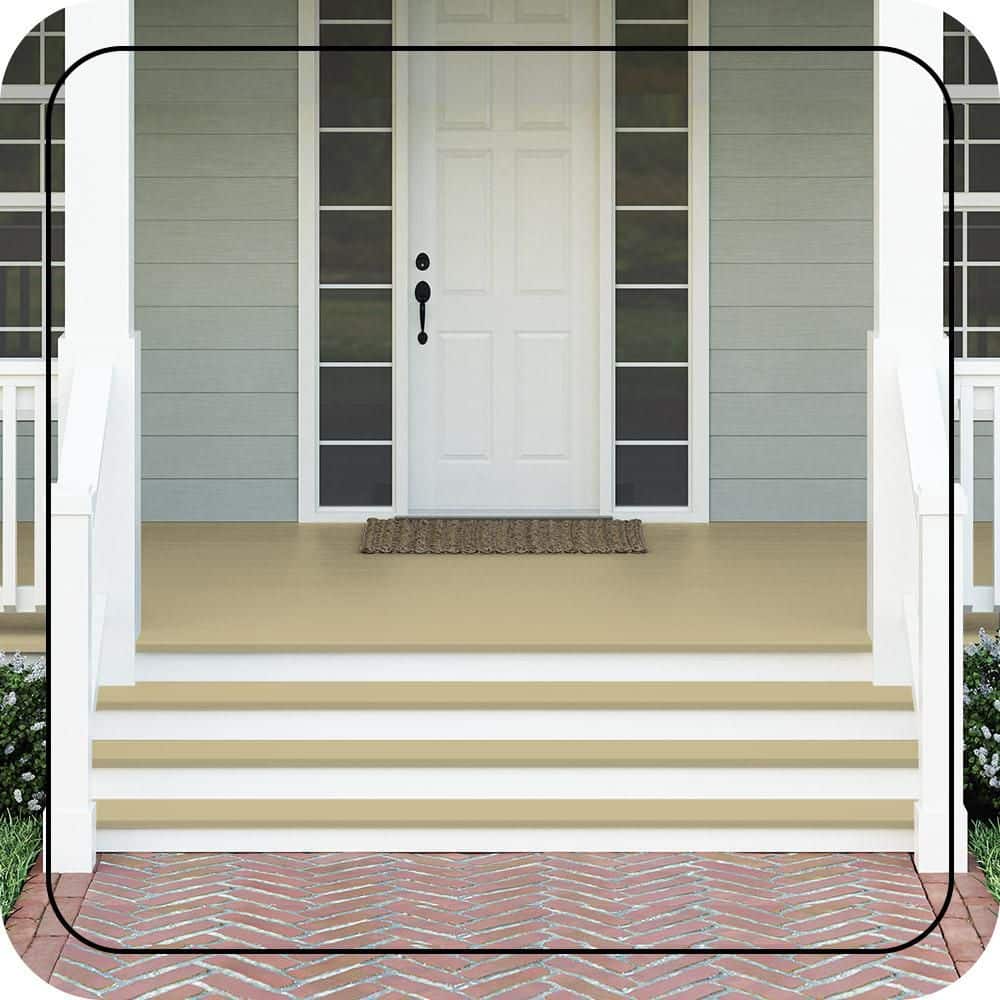 BEHR PREMIUM #M330-4 Textured Low-Lustre Enamel Interior/Exterior Porch and Patio Anti-Slip Floor Paint (2)