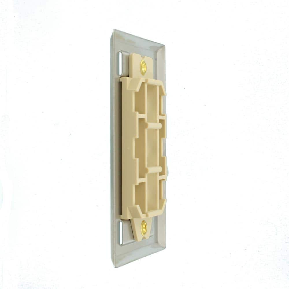 Leviton Stainless Look 1-Gang Audio/Video Wall Plate (1-Pack) 43080-1L3 (3)