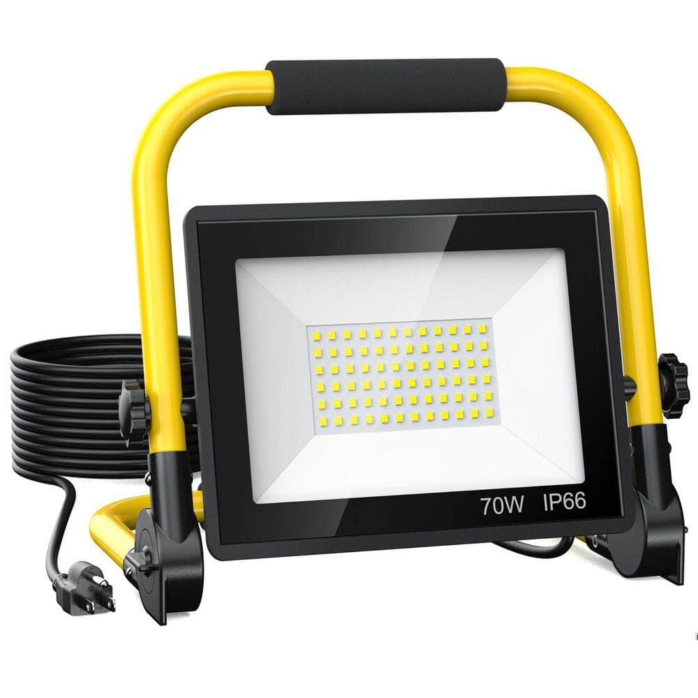 BeamBox 120 Volt Integrated LED 10000-Lumen Portable Work Light with Adjustable Head and 6 ft. Cord IP66 Waterproof Flood Light (1)