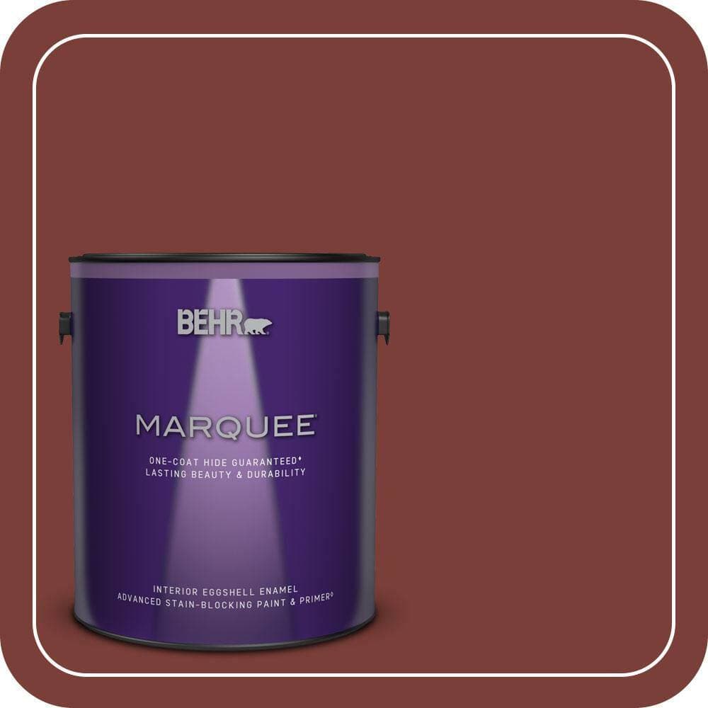 BEHR MARQUEE 1 gal. #PPU2-02 Red Pepper One-Coat Hide Eggshell Enamel Interior Paint & Primer